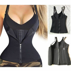 Adjustable Shoulder Strap Body Waist Cincher Vest  حزام شد البطن